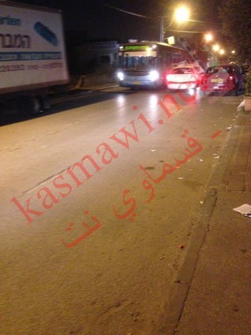 اطلاق نار  واصابة شاب في ال 30 من العمر  داخل حافلته في شارع السلطاني 